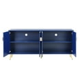 thumbnail image 4 of TV Stand for 60+ Inch TV, Entertainment Center TV Media Console Table, Modern TV Stand with Storage, TV Console Cabinet Furniture for Living Room, Navy Blue, 4 of 8