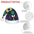 thumbnail image 4 of Salouo Colorful Mexican Flower for Christmas Hat for Kids Xmas Holiday Hat Santa Hat for Boys & Girls Festive Headwear Accessories Fit for Christmas/ New Year/Holiday/Party, 4 of 6