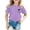 C637/Purple, variant on XIYON Girls T Shirts Bright Summer Graphic Tee For Girl Lightweight Casual Short Sleeve Top With Cheerful Print For Everyday Wear Girls Tops Clothes 3-4 Years
