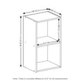 thumbnail image 2 of Furinno Pasir 2-Tier Open Shelf Bookcase, French Oak, 2 of 3