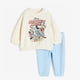 thumbnail image 1 of Sudadera de manga larga con dibujos animados para niños y niñas, conjunto de dos piezas, Sudadera con capucha y pantalones con estampado completo, primavera y otoño, novedad, 1 of 5