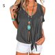 thumbnail image 3 of Sonducket Camiseta de mujer con cuello en V y hombros descubiertos, blusa informal de manga corta, rojo vino, 3XL Prendas para la parte del cuerpo Gris oscuro S Sonducket AP002687-13, 3 of 6