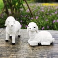 thumbnail image 4 of 3 Pieces Resin Sheep Vase Decoration Mini Animal Model Simulation for Farm Garden Craft Gifts, 4 of 4