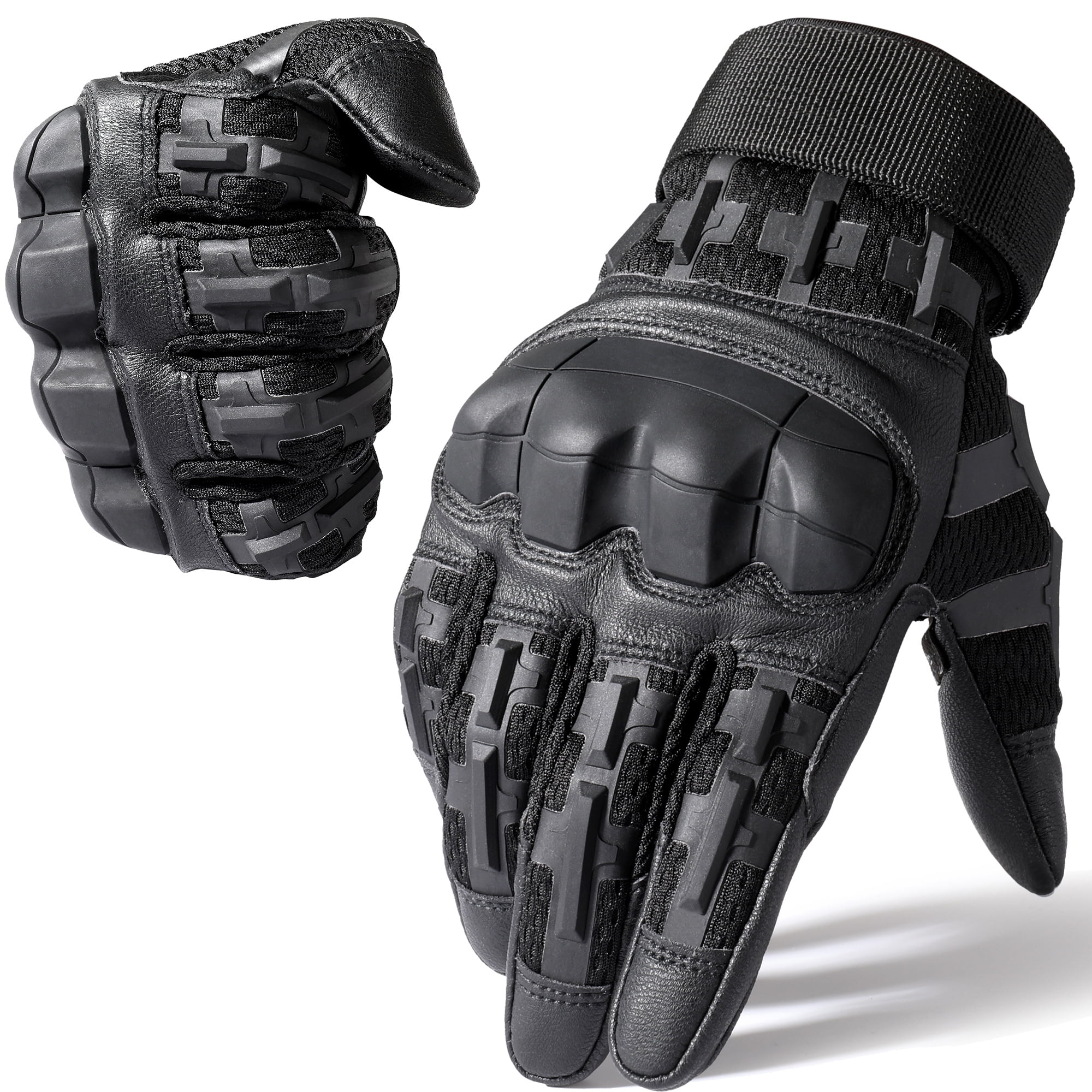 Men'S Hard Shell Protective Gloves, Touch Screen Tactical Gloves, Suitable for Outdoor Sports, Climbing, Hiking, Men And Women, Summer Winter