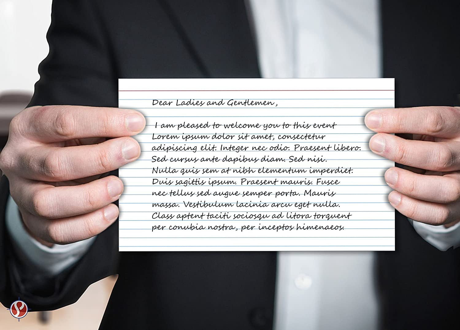 Ruled Index Cards | 100lb Heavyweight Thick White Cover Stock | 100 per Pack | 5 x 8 Inches