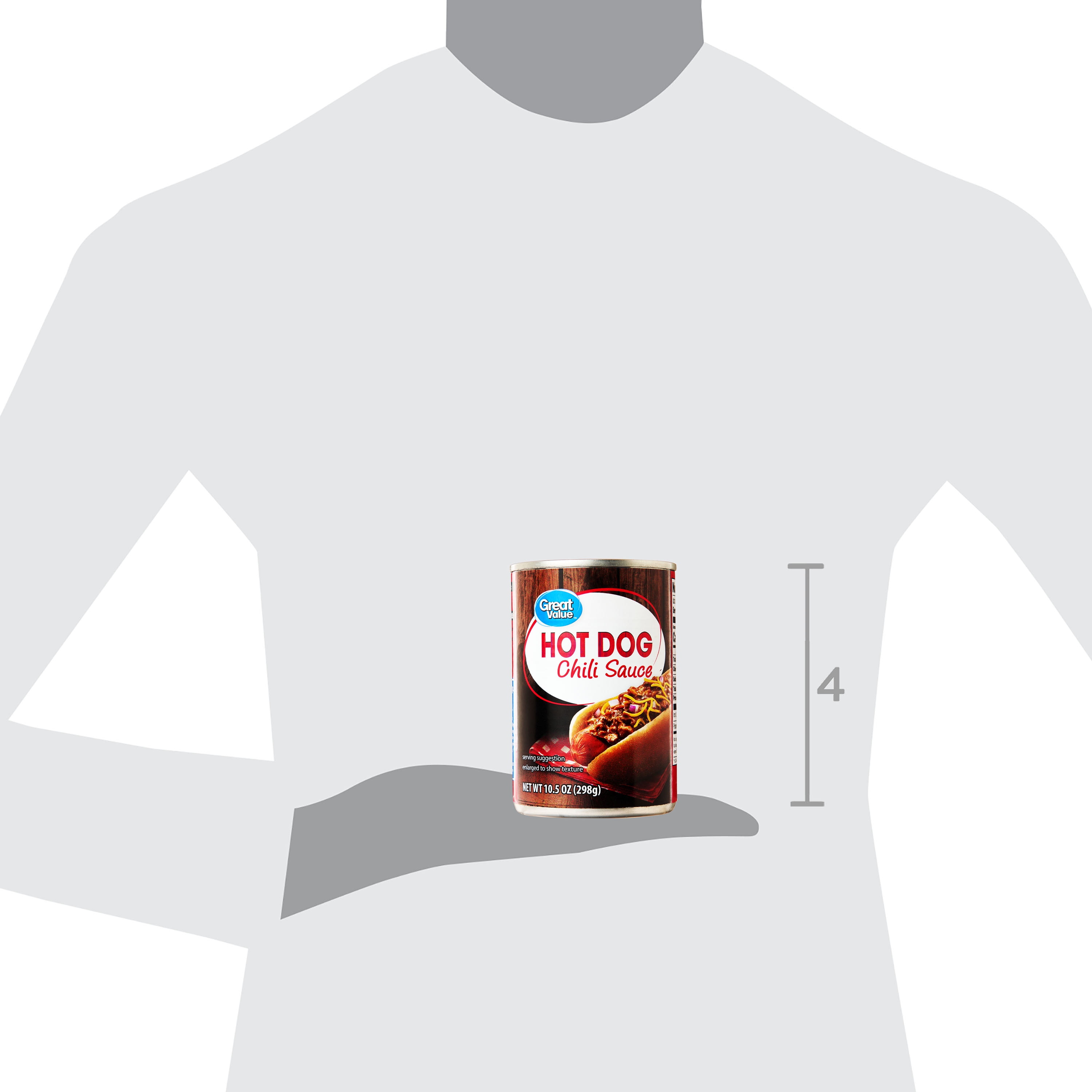 Great Value Hot Dog Chili Sauce, 10.5 oz Can