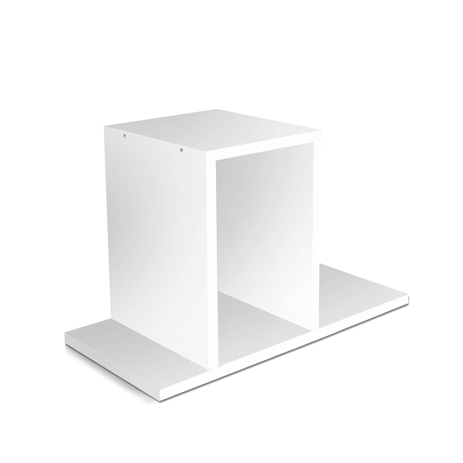Adjustable Wood Desktop Shelf Organizer Office Storage Rack for Home 13 x 6.8 x 15 inches White