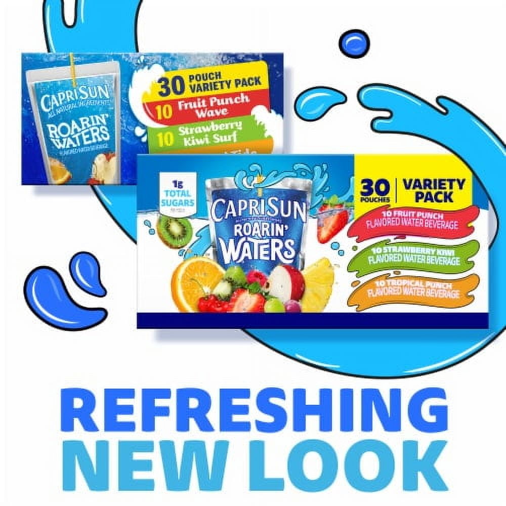 Capri Sun Roarin' Waters Variety Pack Flavored Water Kids Drink Pouches 30 ct.