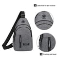 thumbnail image 3 of Fnyoxu Crossbody Bags for Women & Men, Anti-Theft | Waterproof, Sling Bag with Earphone Hole, Multipurpose Hiking Shoulder Backpack, Small One Strap Chest Bag, 3 of 6