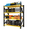 Black&Yellow, variant on 48" W Garage Shelving 3000LBS Garage Shelving Heavy Duty 4-Tier Metal Storage Shelves Adjustable Shelf Unit Storage Rack for Basement Supermarket Warehouse 48" W x 20" D x 78" H Orange-White