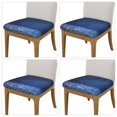 thumbnail image 2 of Gaeub Retro Blue Glitter Square Chair Seat Cushion Cover,Wear-Resistant Chair Seat Cover, Household Chair Essentials,Anti-Scratch, 2 of 9