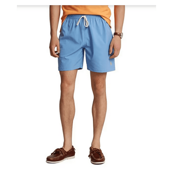 Polo Ralph LaurenTraveler 5.75 Inseam Classic Swim Trunks,Harbor Island Blue,LG