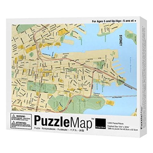 Design Ideas Puzzle Map Sydney 1000 Pieces