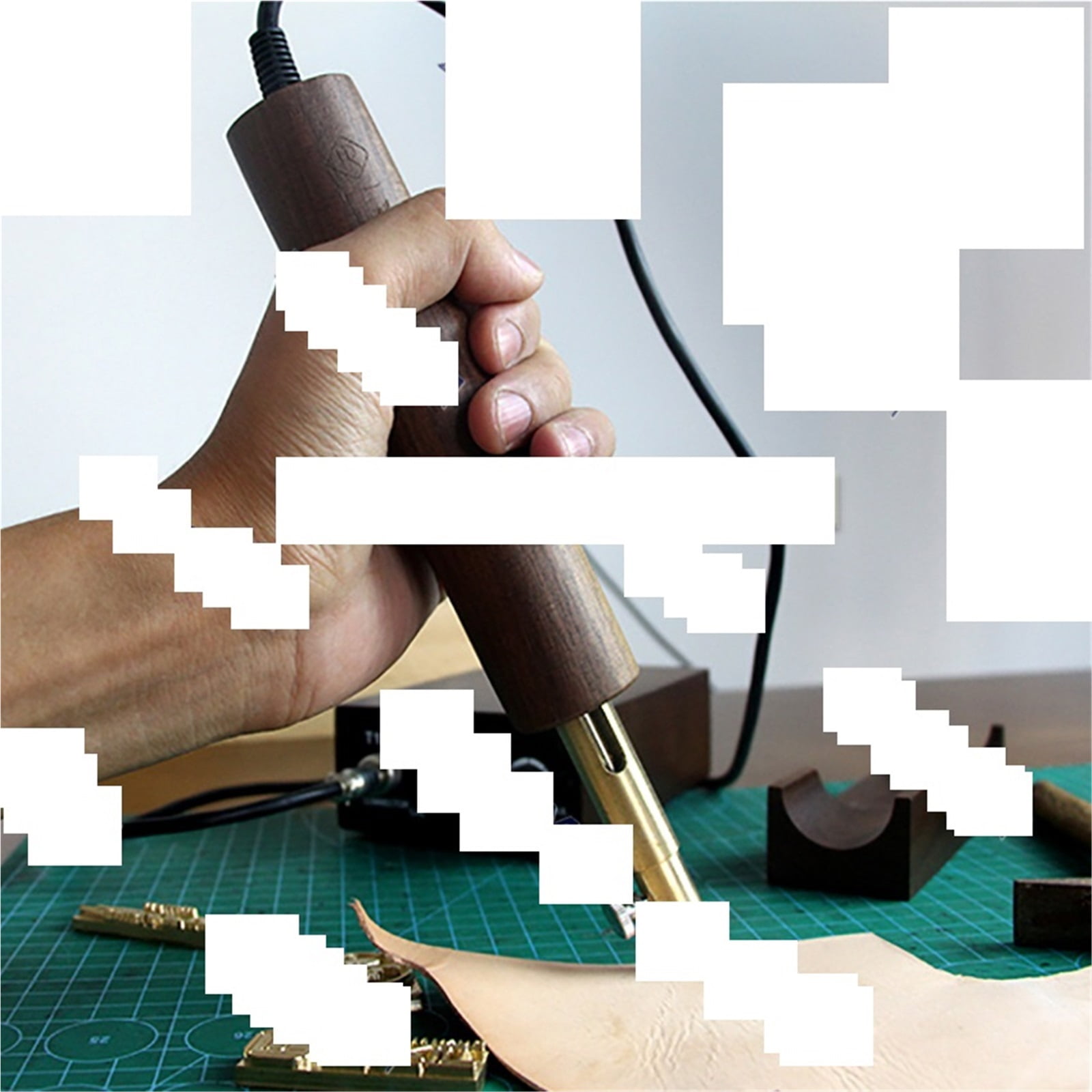 Hot Leather Edge Creaser Machine Brass Stamp Heater Grooving Iron Edge Sealing Tools Leathercraft Stamping 72W ,Fast-Drying Ink with Crisp Output
