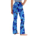 thumbnail image 4 of Odeerbi 2-13 Años Niñas Pantalones de Yoga de Pierna Ancha Entrenamiento Baile Deporte Atlético Pantalones Elasticidad Lindo Cintura Alta Pantalones de Pierna Recta, 4 of 9
