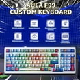 thumbnail image 3 of AULA F99, 99-Key, Wireless, Hot Swappable, Mechanical Gaming Keyboard, RGB, 5-Layer Padding, 8000 mAh Battery, 3 of 16