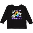 thumbnail image 3 of Inktastic It's My 4th Birthday Unicorn Boys or Girls Long Sleeve Toddler T-Shirt, 3 of 5