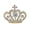 White, variant on Amethyst Purple Colored Crystal Rhinestone Royal Princess Queen Crown Brooch Pin