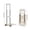 A White, variant on COM1950s Folding Hand Truck, Portable Utility Cart with Telescoping Handle for Grocery Shopping, Moving Boxes, Camping & Travel