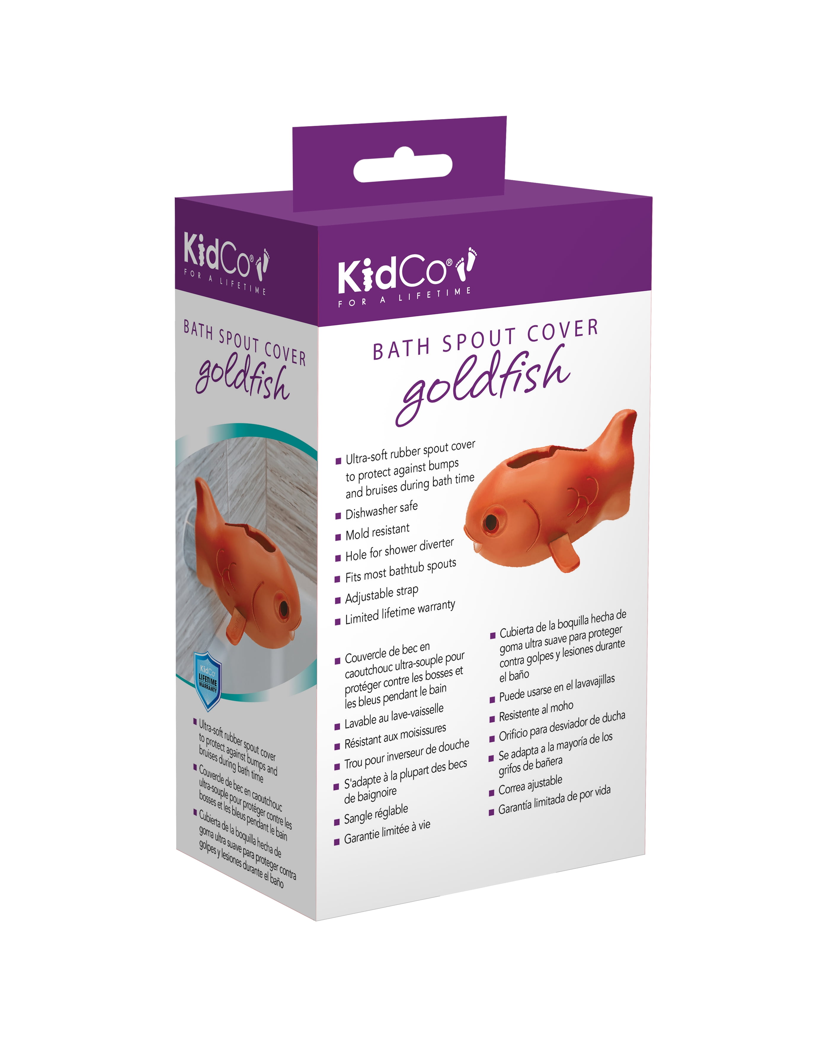 KidCo Bath Spout Cover Goldfish for Child, Orange