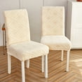 thumbnail image 4 of Stretchy Chair Slipcover,Chair Covers for Dining Room Universal Anti-Dust Removable Washable Modern Super Fit Parsons Chair Protector for Kitchen Hotel Wedding Ceremony-8-Beige, 4 of 8