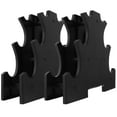 thumbnail image 3 of 2pcs Plastic Dumbbell Storage Racks Vertical Dumbbell Stands for Home (Black), 3 of 8