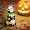 thumbnail image 5 of Garden Gnome Statue, Halloween Gnomes Outdoor Statues with Pumpkin Ghost, Funny Figurines Home Decor Outside Patio Yard Porch, 5 of 5
