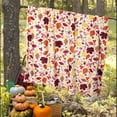 thumbnail image 3 of Fall Throw Blanket Pumpkin Blanket Thanksgiving Decor Cream Ivory Autumn Pumpkin Print on Soft Fleece Beige for Couch/Chair (60" x 50"), 3 of 5