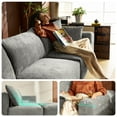 thumbnail image 6 of Linsy Home Oversized Modular Cloud Sectional Sofa, 128" 3 Seat L-Shaped Couches and Sofas with Movable Ottoman, Grey, 6 of 12