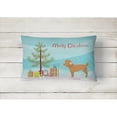 thumbnail image 2 of Carolines Treasures BB8478PW1216 Toy Poodle Christmas Canvas Fabric Decorative Pillow, 12H x16W, multicolor, 2 of 3