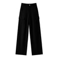 thumbnail image 6 of Iyufng Women's Solid Color Summer Outfits 2 Piece Button Down Vest Top and Casual Pants Set with Pockets, 6 of 9