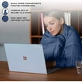 thumbnail image 7 of YnM Original Cotton 80 x 87 In 30 Lb 2 Person Weighted Blanket for Queen & King Beds, Monaco Blue, 7 of 7