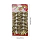 thumbnail image 3 of Set de lazos para árbol de Navidad Pack de 12 | Oro, plata, rojo, azul, rosa, negro | Decoraciones para fiestas navideñas | Mini lazos de plástico preatados con purpurina | Acento de regalo duradero, 3 of 6