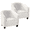 White, variant on 2 Piece Club Chair Slipcover, Stretch Velvet Chair Armchair Slipcover Sofa Cover Slipcover Furniture Protector Soft Couch Covers with Elastic Bottom for Kids Gray