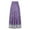 Purple, variant on Patlollav Up to 65% off Women Fashion Comfortable Daily High Waist Print Retro Skirt