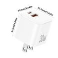 thumbnail image 6 of BUTOMKY 30W GaN USB C Charger Block for iPhone 17- Foldable PD Fast Charging Wall Charger with USB-C + USB-A Ports, Compatible with iPhone 17/16/15 Pro Max, Samsung S25/S24, iPad Pro/Air & More, 6 of 8