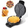 thumbnail image 1 of Máquina para hacer gofres UVFAST en forma de corazón, 5 gofres, 1000 W, 8 pulgadas, 1 of 9
