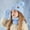 Sky Blue, variant on Children Scarf Hat and Gloves Set - Fashionable Outdoor Baby Warm Three-Piece Ensemble
