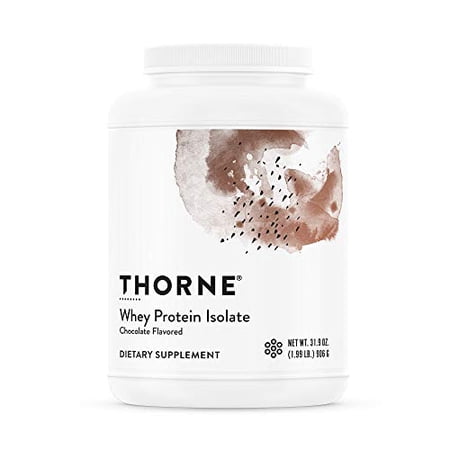 Thorne Research - Whey Protein Isolate - Easy-to-Digest Whey Protein Isolate Powder - NSF Certified for Sport - Chocolate - 30.9 oz