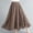 Coffee, variant on Skirt for Women Plus Size Fashion Women Print Casual Ruched Ruffles Pocket Elastic Waist Bohemian Style Skirts