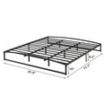 thumbnail image 5 of 10 Inches High King Size Metal Platform Bed Frame, Mattress Foundation/Metal Slat Support/No Box Spring Needed, Black, 5 of 5