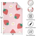 thumbnail image 3 of Dreamtimes Strawberry White Flowers Kitchen Towel, Dish Towels Quick Drying Tea Towels Absorbent Hand Towels for Kitchen Sink Dinner Table 28 x 18 Inches, Set of 6, 3 of 7