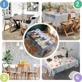 thumbnail image 4 of French Bulldogs Rectangle Tablecloth 60"x84",Waterproof Polyester Rectangle Table Cloth, Wipeable Spillproof Polyester Tablecloth for Dining, Camping, Indoor and Outdoor, 4 of 5