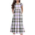 thumbnail image 2 of LOVZFMLL Robe Sans Manches à la Mode pour Enfants Robe d'Été Décontractée à Col Rond pour Filles, 2 of 7