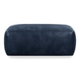 thumbnail image 2 of Poly and Bark Denver Rectangle Leather Ottoman in Midnight Blue, 2 of 9