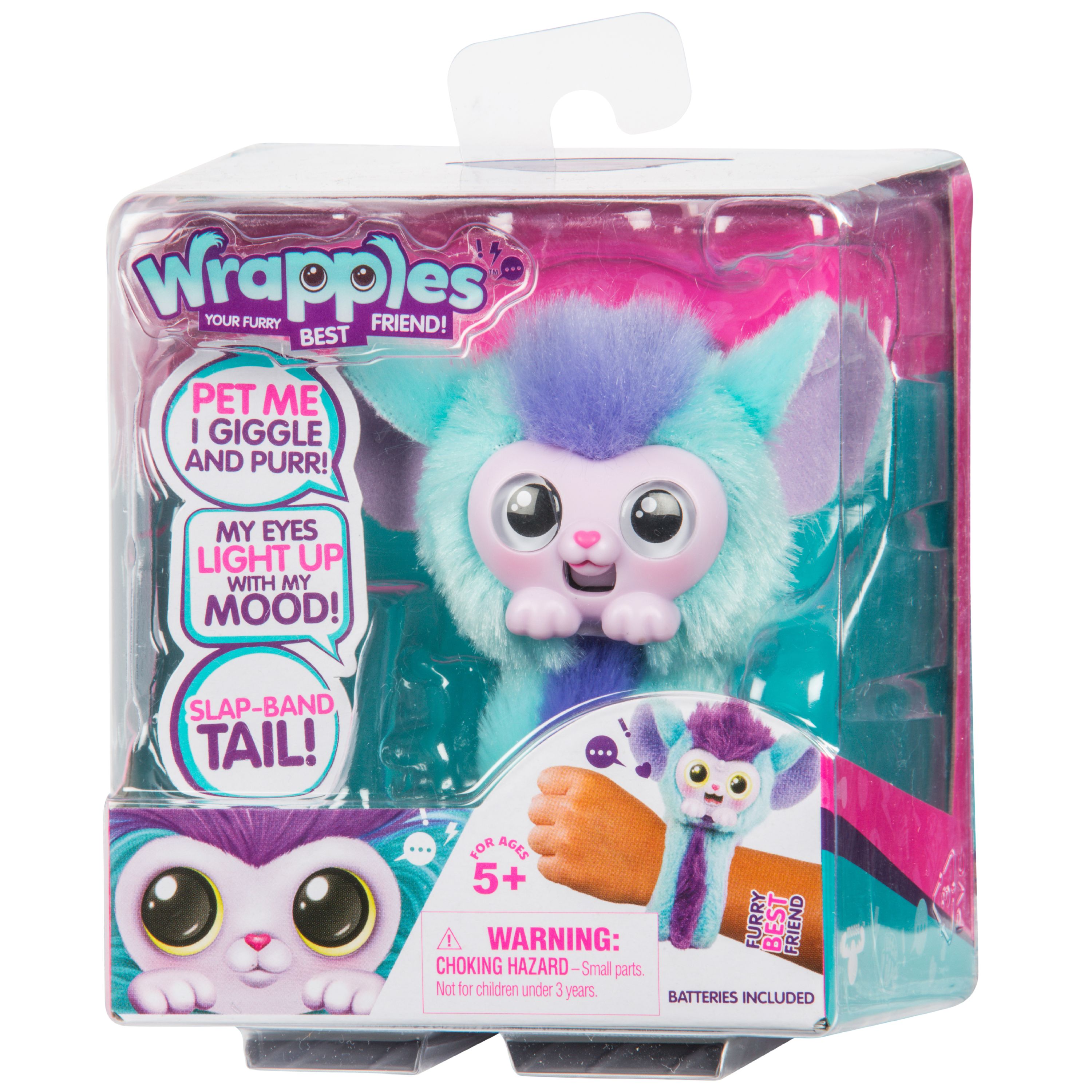 Little Live Wrapples Shylo, Electronic Pet with Slap Band Tail - image 2 of 12