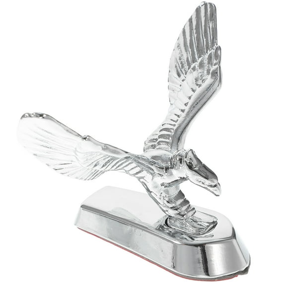BESTOYARD 1Pc Chrome Eagle Motorcycle Ornament Front Hood Badge for Vehicle Styling