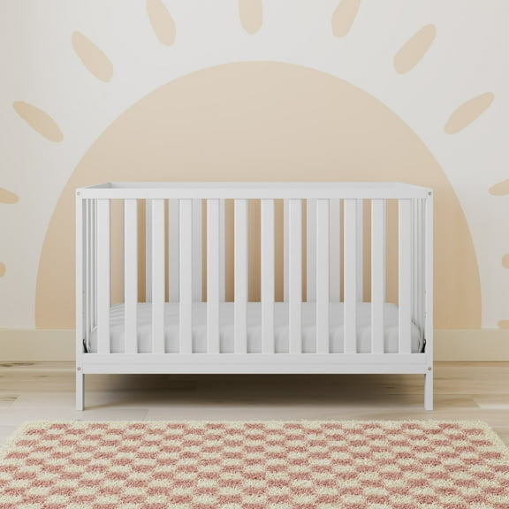 Storkcraft Sunset 4-in-1 Convertible Baby Crib, White