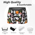thumbnail image 2 of Men's Boxer Briefs, halloween cute ghost cartoon Soft Comfy Mens Underwear Boxer Briefs Breathable With Widen Waist, 2 of 7