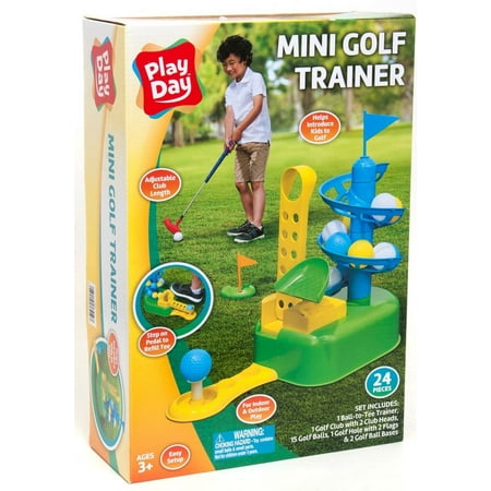 Play Day – Mini Golf Trainer Set – Includes Golf Club, Golf Balls, & Other Accessories – Helps Introduce Kids to Golf!